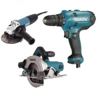 Набор сетевого инструмента Makita DK0119 (дрель DF0300 + УШМ GA5030 + дисковая пила HS6601) EAC