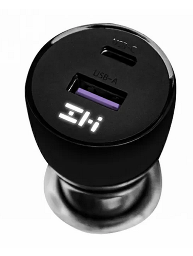 Автомобильное зарядное устройство Xiaomi ZMI Car Charger 45W Dual Port USB/Type-C (AP721) Black