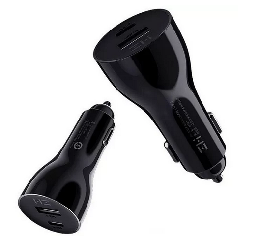 Автомобильное зарядное устройство Xiaomi ZMI Car Charger 45W Dual Port USB/Type-C (AP721) Black