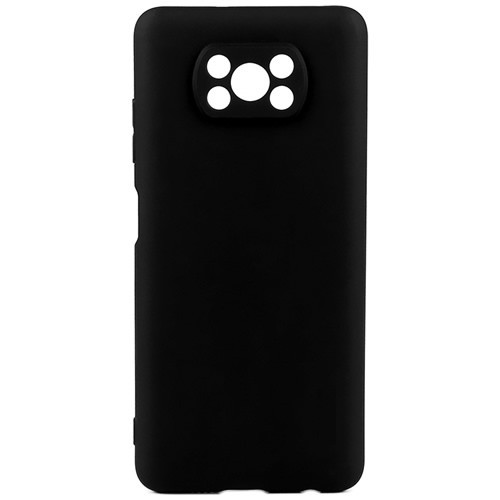 Силиконовая накладка для Poco X3 NFC Black (Черная)