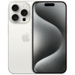 Смартфон Apple iPhone 15 Pro 128Gb White Titanium (Белый титановый) nano-SIM + eSIM