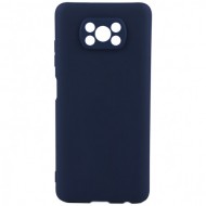 Силиконовая накладка для Poco X3 NFC Blue (Синяя) Силиконовая накладка для Poco X3 NFC Blue (Синяя)