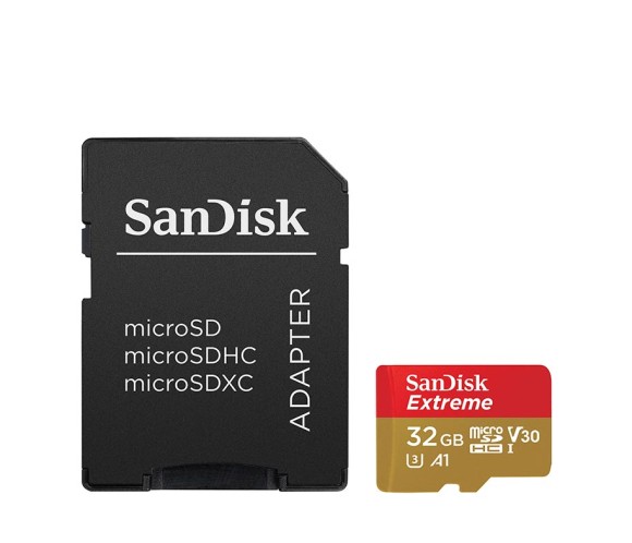 Карта памяти SanDisk Extreme microSDHC UHS-I U3 32GB Class10 667x V30 A1 100MB/s (SDSQXAF-032G-GN6MA)