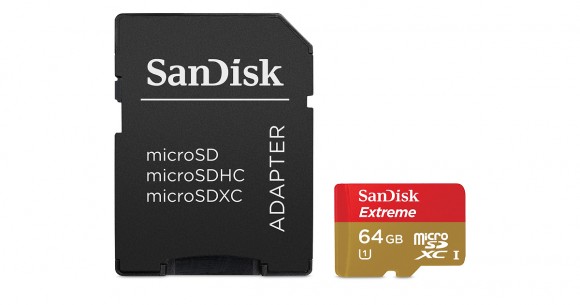 Карта памяти SanDisk Extreme microSDXC 64Gb UHS-I U3 Class10 V30 A2 160Mb/s (SDSQXA2-064G-GN6MA)