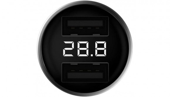 Автомобильная зарядка ZMI AP621 Digital Display Car Charger 2USB 3.0A Silver (Серебристый) Автомобильная зарядка ZMI AP621 Digital Display Car Charger 2USB 3.0A Silver (Серебристый)