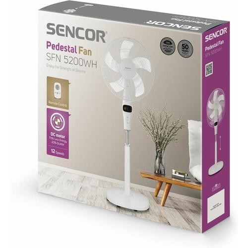 Напольный вентилятор Sencor SFN 5200WH White (Белый) EAC Напольный вентилятор Sencor SFN 5200WH White (Белый) EAC