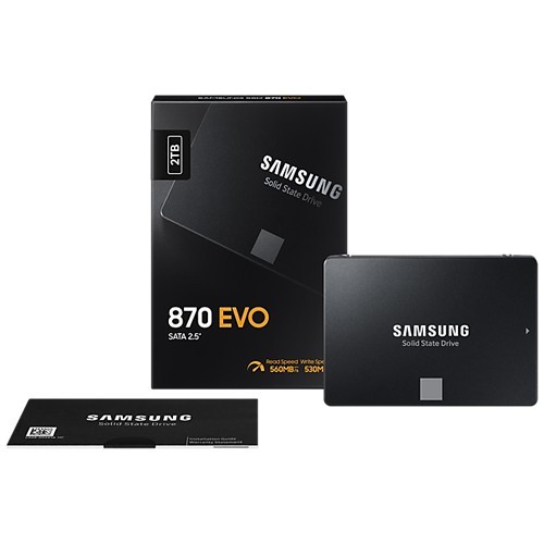 Твердотельный накопитель Samsung 870 EVO SATA 2.5" SSD 2Tb MZ-77E2T0BW