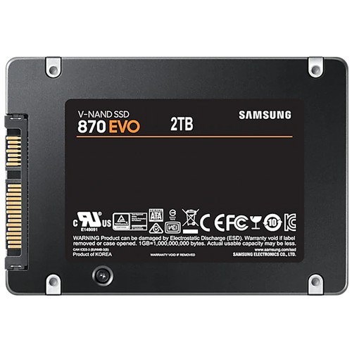 Твердотельный накопитель Samsung 870 EVO SATA 2.5" SSD 2Tb MZ-77E2T0BW
