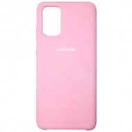 Силиконовая накладка для Samsung Galaxy S20+ с логотипом Pink (Розовая) Силиконовая накладка для Samsung Galaxy S20+ с логотипом Pink (Розовая)