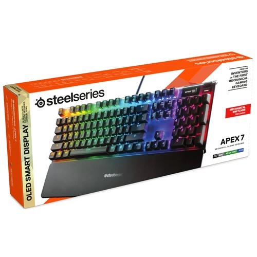 Клавиатура SteelSeries Apex 7 (Red Switch) Gamer USB Black (Черная)