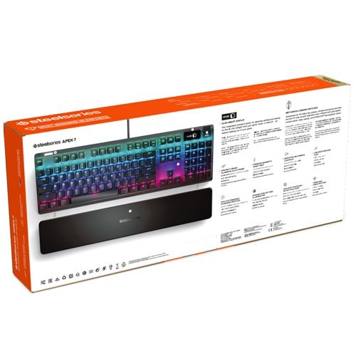 Клавиатура SteelSeries Apex 7 (Red Switch) Gamer USB Black (Черная)