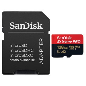 Карта памяти SanDisk Extreme Pro microSDXC Class 10 UHS Class 3 V30 A2 170MB/s 128GB (SDSQXCY-128G-GN6MA)