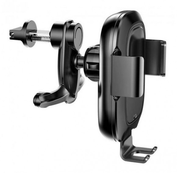 Автомобильный держатель Baseus Smart Vehicle Bracket Wireless Charger (Black) WXZN-01
