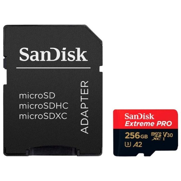 Карта памяти SanDisk Extreme Pro microSDXC Class 10 UHS Class 3 V30 A2 170MB/s 256GB (SDSQXCZ-256G-GN6MA)