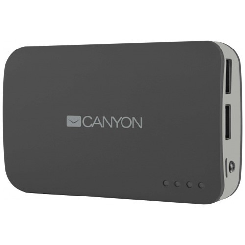 Внешний аккумулятор Canyon CNE-CPB78 7800 mA/h Grey (Темно-серый) EAC Внешний аккумулятор Canyon CNE-CPB78 7800 mA/h Grey (Темно-серый) EAC