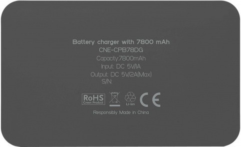 Внешний аккумулятор Canyon CNE-CPB78 7800 mA/h Grey (Темно-серый) EAC Внешний аккумулятор Canyon CNE-CPB78 7800 mA/h Grey (Темно-серый) EAC